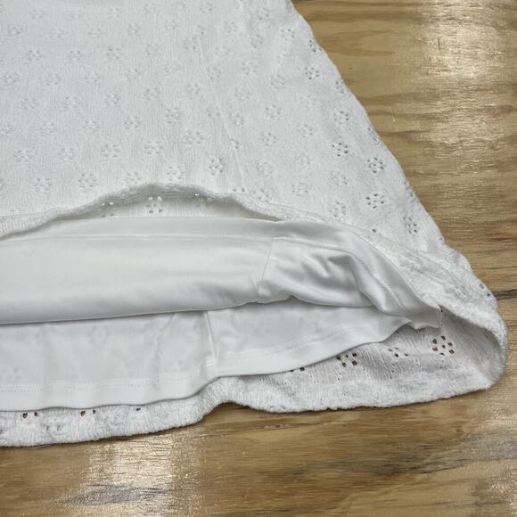 Aeropostale Milkmaid Babydoll Y2K Mini Dress White Size L Coquette Feminine - Picture 9 of 11